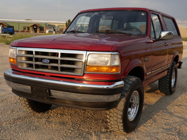 1994 Red Ford Bronco SUV