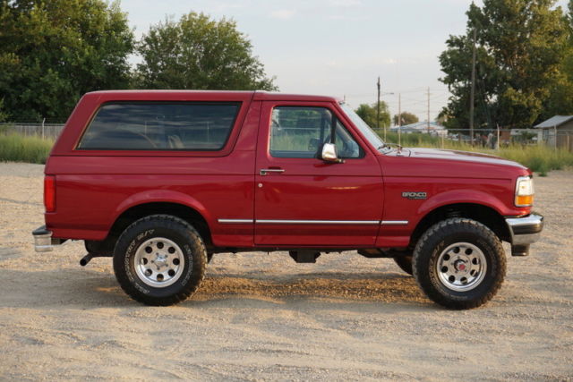 1994 Red Ford Bronco SUV