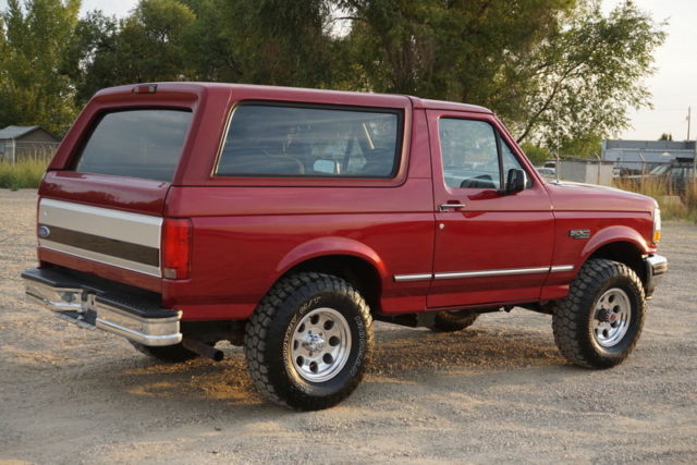 1994 Red Ford Bronco SUV