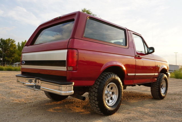 1994 Red Ford Bronco SUV