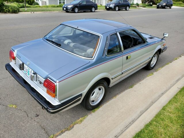 1982 Blue over Silver Honda Prelude Coupe