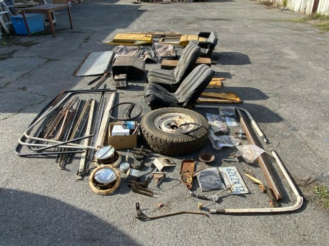 1966 Yellow Ford Bronco SUV