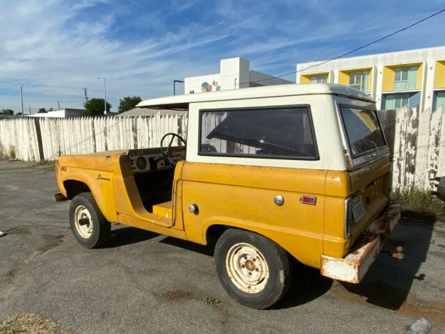 1966 Yellow Ford Bronco SUV