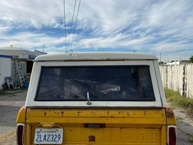1966 Yellow Ford Bronco SUV