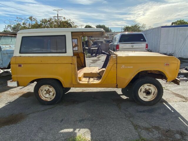 1966 Yellow Ford Bronco SUV