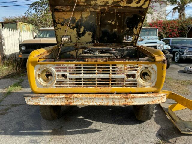 1966 Yellow Ford Bronco SUV