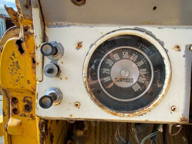 1966 Yellow Ford Bronco SUV