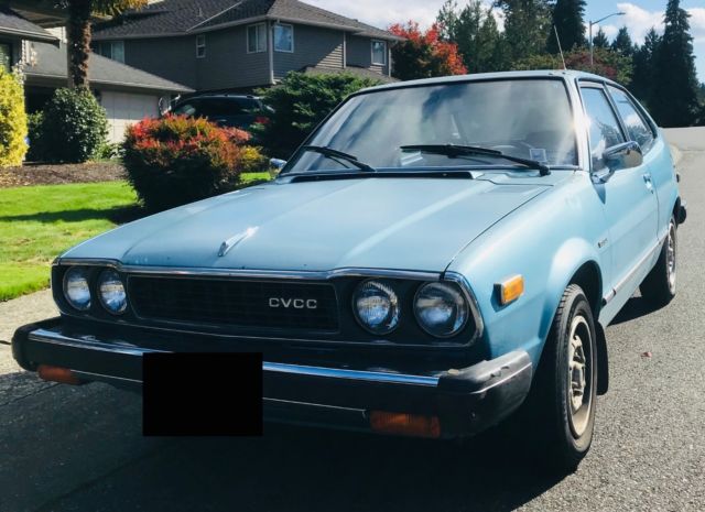 1978 Blue Honda Accord Hatchback