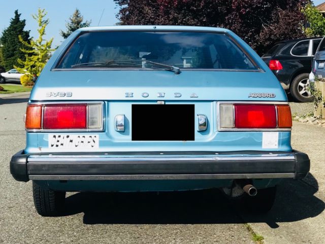 1978 Blue Honda Accord Hatchback