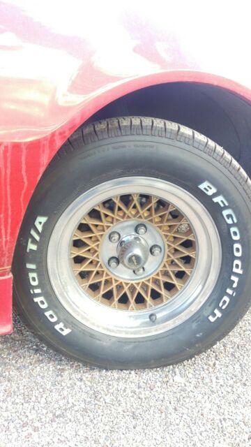 1989 Red Pontiac Firebird Coupe