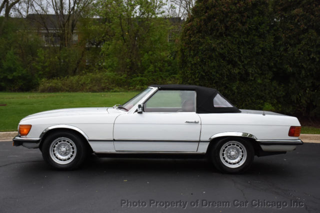 1979 White Mercedes-Benz SL-Class Convertible