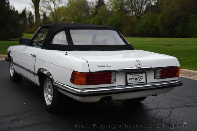 1979 White Mercedes-Benz SL-Class Convertible