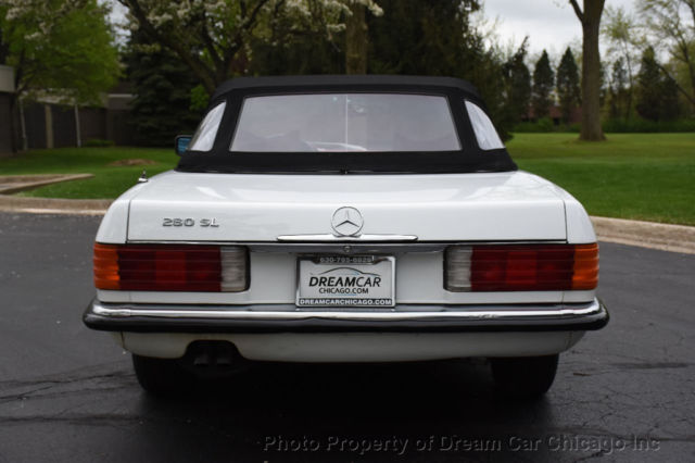 1979 White Mercedes-Benz SL-Class Convertible