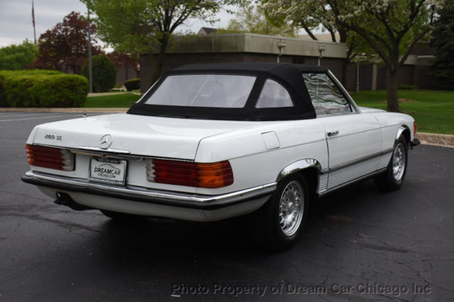 1979 White Mercedes-Benz SL-Class Convertible