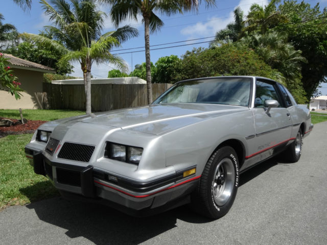 1986 Silver Pontiac Grand Prix Coupe