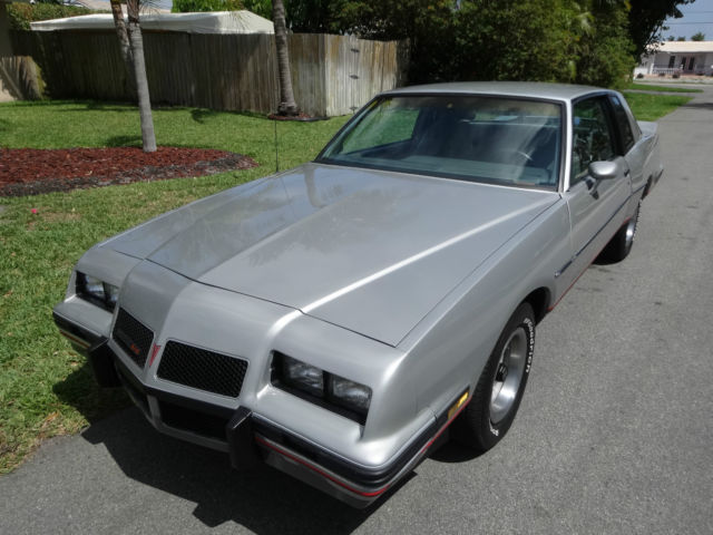 1986 Silver Pontiac Grand Prix Coupe