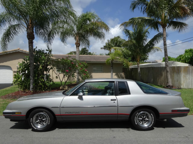 1986 Silver Pontiac Grand Prix Coupe