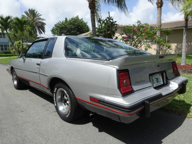 1986 Silver Pontiac Grand Prix Coupe