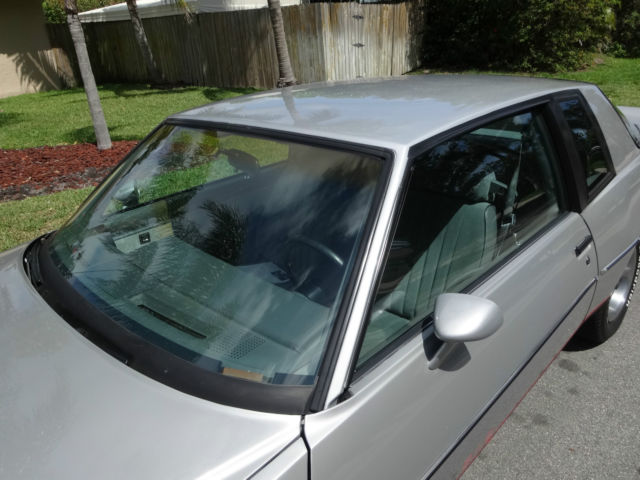 1986 Silver Pontiac Grand Prix Coupe