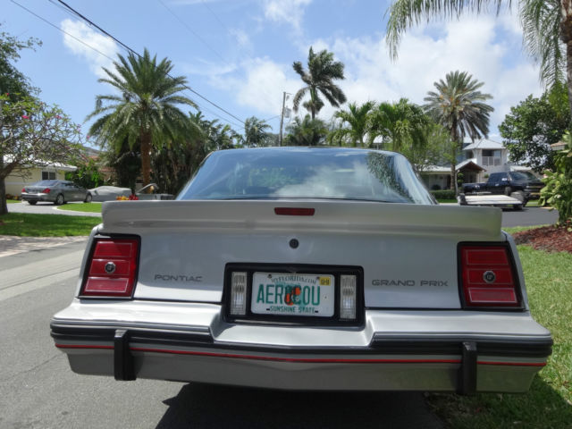 1986 Silver Pontiac Grand Prix Coupe