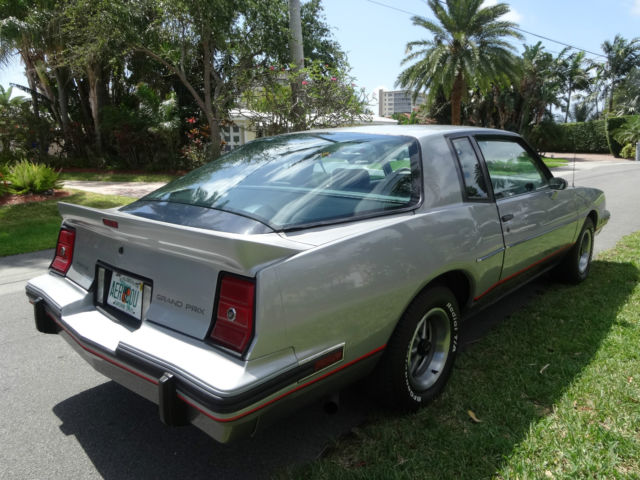 1986 Silver Pontiac Grand Prix Coupe