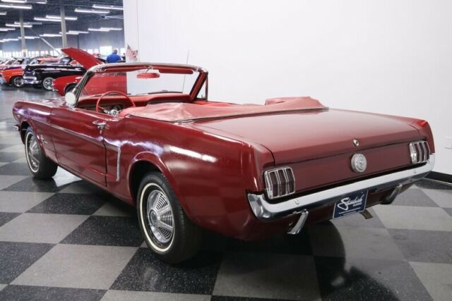 1965 Burgundy Ford Mustang Convertible
