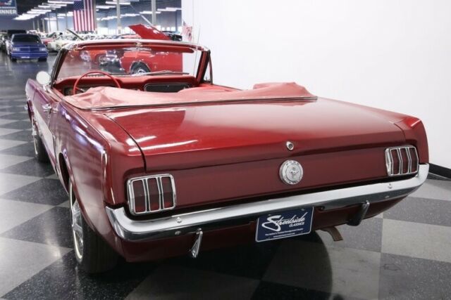 1965 Burgundy Ford Mustang Convertible