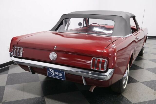 1965 Burgundy Ford Mustang Convertible
