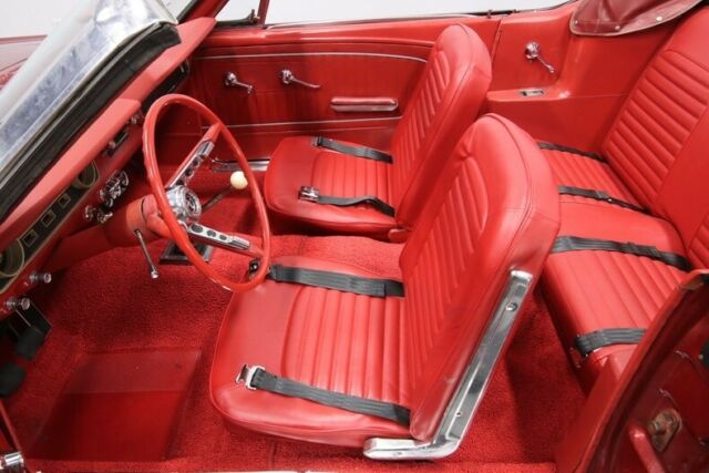 1965 Burgundy Ford Mustang Convertible