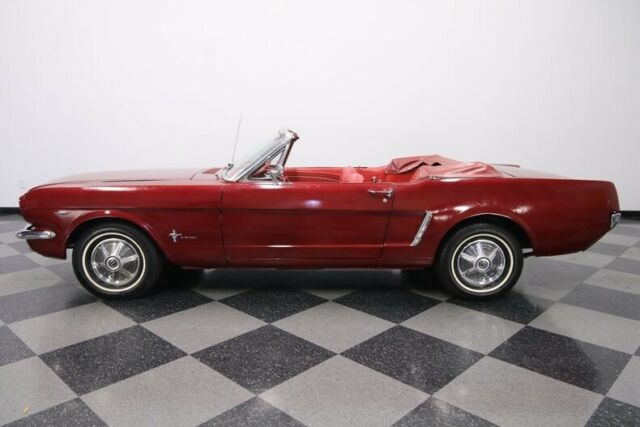 1965 Burgundy Ford Mustang Convertible