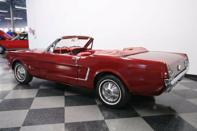 1965 Burgundy Ford Mustang Convertible