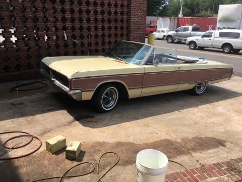 1968 Yellow Chrysler Newport Convertible