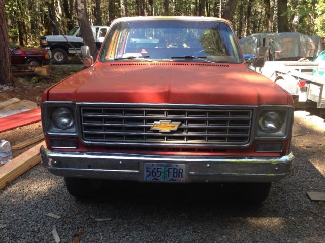 1976 Orange Chevrolet C/K Pickup 2500 Crew Cab Pickup