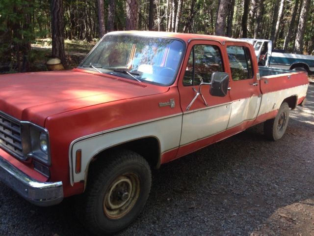 1976 Orange Chevrolet C/K Pickup 2500 Crew Cab Pickup