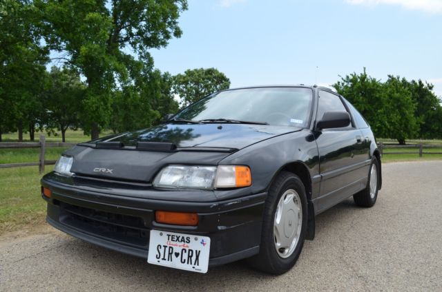 1989 Black Honda CRX Coupe