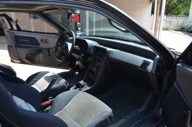 1989 Black Honda CRX Coupe