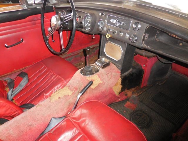 1966 Black MG MGB Convertible