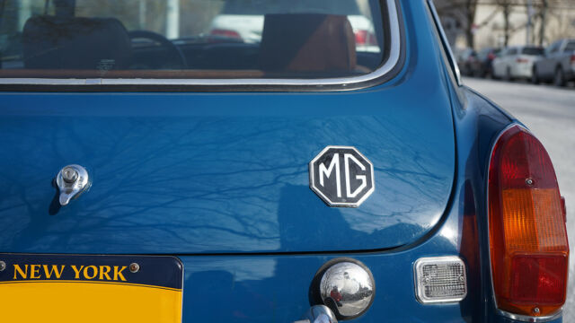 1972 Blue MG MGB GT Coupe