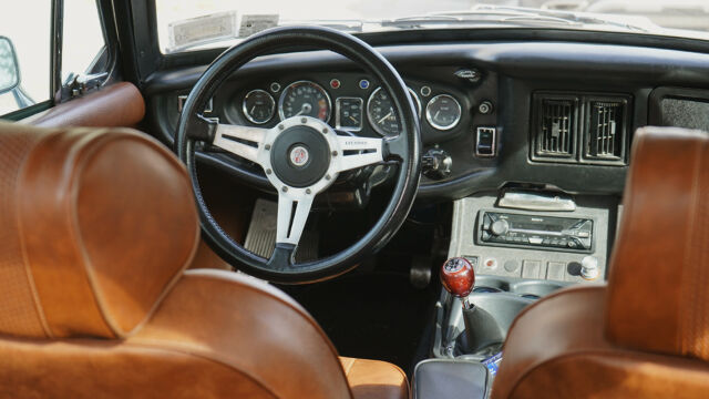 1972 Blue MG MGB GT Coupe