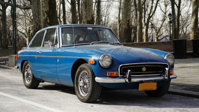 1972 Blue MG MGB GT Coupe