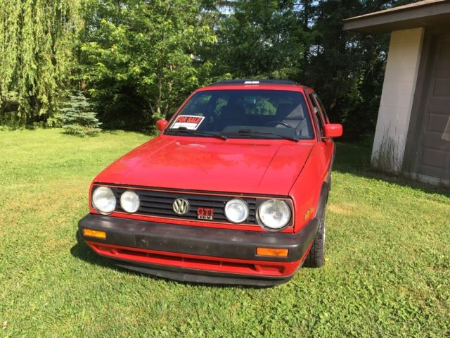 1991 Red Volkswagen Golf Coupe