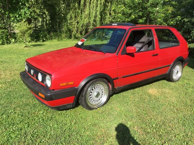 1991 Red Volkswagen Golf Coupe