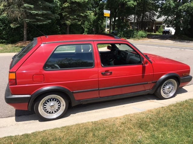 1991 Red Volkswagen Golf Coupe