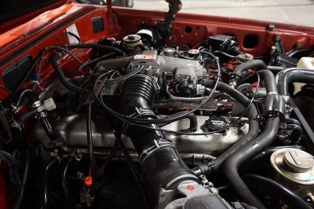 1990 Red Toyota Land Cruiser Wagon