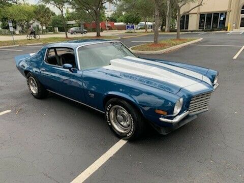 1972 Blue Chevrolet Camaro Coupe