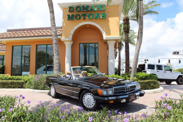 1988 Black Mercedes-Benz 500-Series Convertible