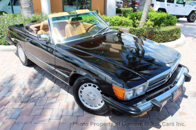 1988 Black Mercedes-Benz 500-Series Convertible