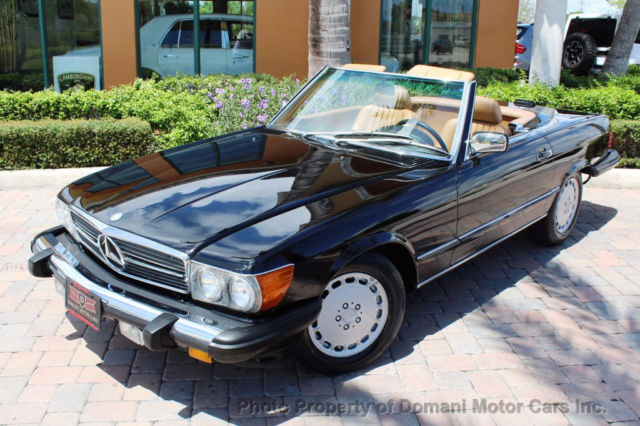 1988 Black Mercedes-Benz 500-Series Convertible