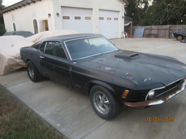 1970 Black Ford Mustang Fastback