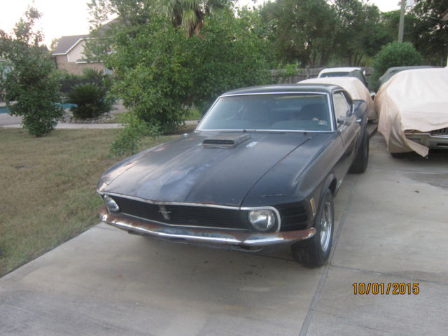 1970 Black Ford Mustang Fastback